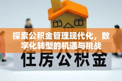 猇亭探索公积金管理现代化，数字化转型的机遇与挑战