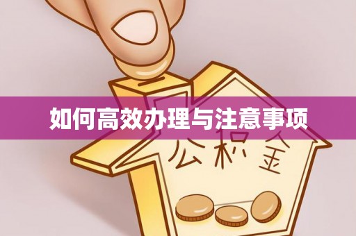 猇亭如何高效办理与注意事项