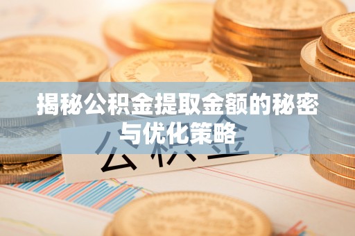 猇亭揭秘公积金提取金额的秘密与优化策略