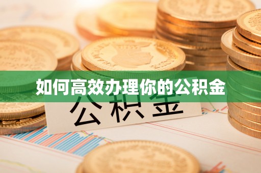 猇亭如何高效办理你的公积金