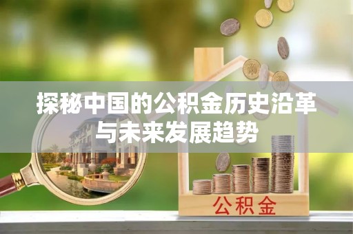 猇亭探秘中国的公积金历史沿革与未来发展趋势