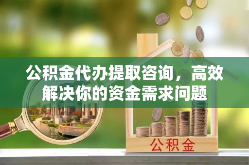 猇亭公积金代办提取咨询，高效解决你的资金需求问题
