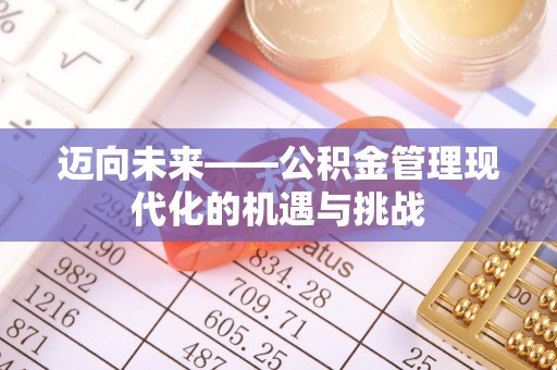 猇亭迈向未来——公积金管理现代化的机遇与挑战