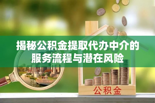 猇亭揭秘公积金提取代办中介的服务流程与潜在风险