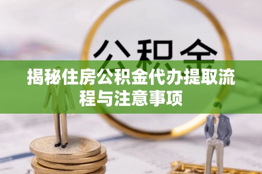 猇亭揭秘住房公积金代办提取流程与注意事项