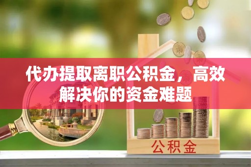 猇亭代办提取离职公积金，高效解决你的资金难题