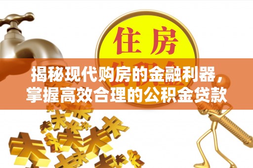 猇亭揭秘现代购房的金融利器，掌握高效合理的公积金贷款流程